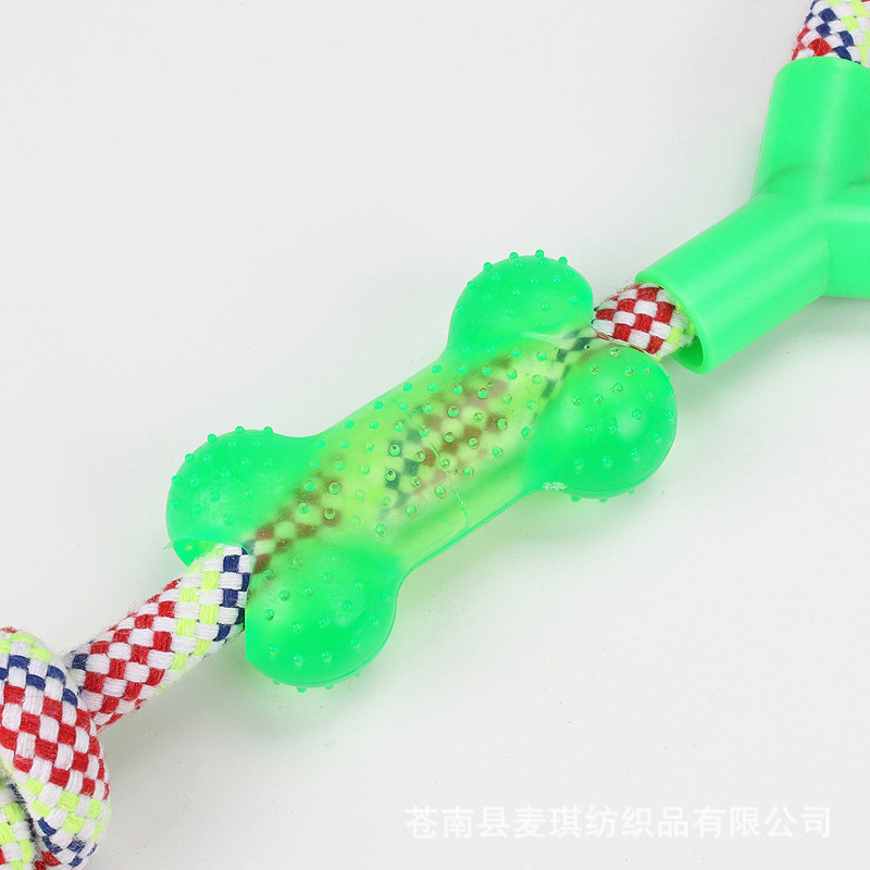 Juguetes de cuerda de algodón para mascotas personalizados de Amazon al por mayor para perros pequeños y medianos