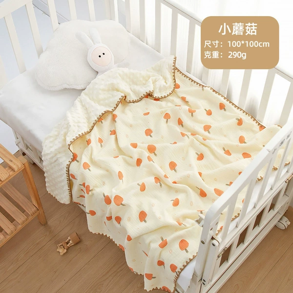 Doudou velvet children's quilt-small mushroom
