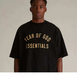 2024新款Fear of God Essentials复线纯棉宽松短袖T恤男潮牌高街