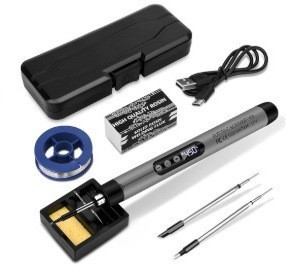 新品USB電気はんだ付けミニ小型はんだ付けセットポータブル家庭用type-Cインターフェース800ミリアンペア電池|undefined