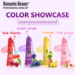 Rmt Cross-Border Specializes in Fruit Lip Oil for Women, Moisturizing and Nourishing Lip Glaze, Soothing Lip Oil, Glossy and Nourishing Lip Balm