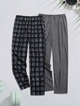 O 73646 Washed Cotton Plaid Sleep Pants ˮϴ��˯�� �羳