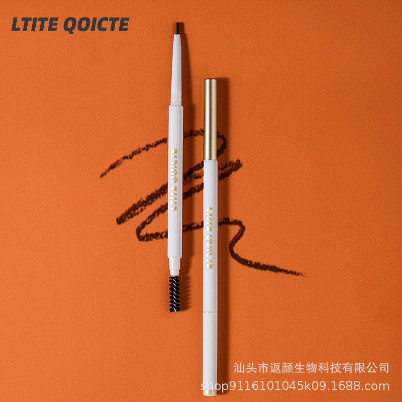 Automatic double-sided eyebrow pencil for dry skin