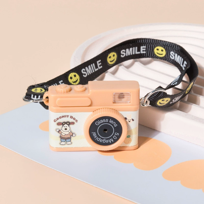 Cotton flashing doll, straps, retro small camera, keychain, makes sounds
