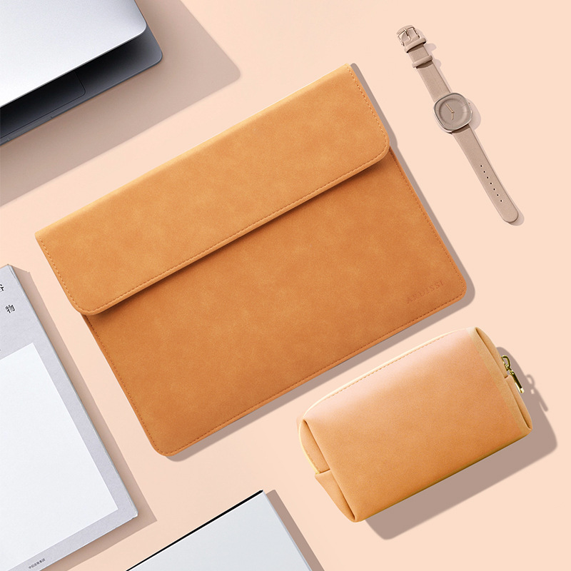 MacBookパソコンの中の大胆な包みはアップルのファーウェイを適用してノートの保護カバーの横のタイプの皮革のコンピュータの包みを連想します。|undefined