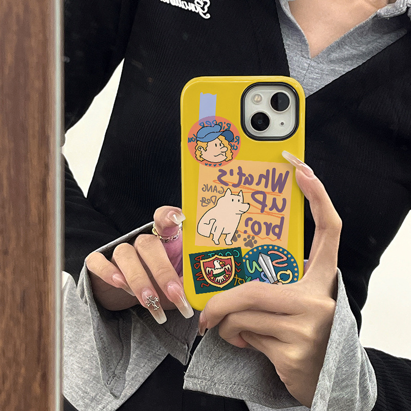35g Weight iPhone Applicable Brands Phone Cases Classification Feilin Material Cartoon Pattern Cute, Modern Style Style Feilin Cartoon Cute Modern Style Phone Cases Phone Accessories 2