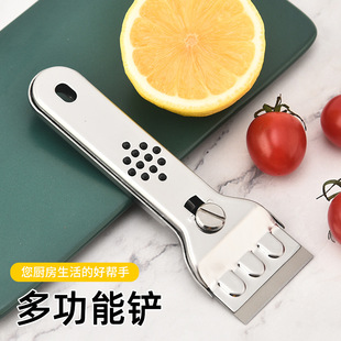 Stainless steel kitchen ventilator cleaning blade multifunctional floor cleaning scraper tile scraper refrigerator ice scraper