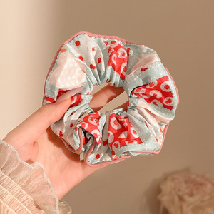 Anillo de cabello perezoso coreano cuerda de cabeza intestino grande niñas de alto nivel de la sensación de cabello de alta elasticidad correa de cabello de cabello super grande