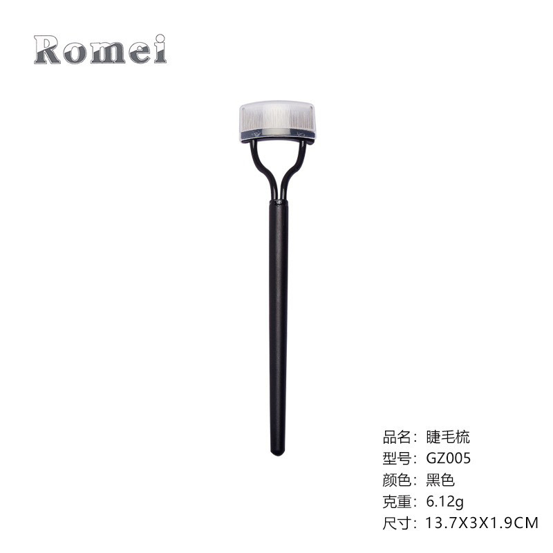 Ocho opcional de acero inoxidable aguja ceja peine pestañas peine Mosca-Eliminación de la pierna mango de plástico ceja peine cepillo de pestañas