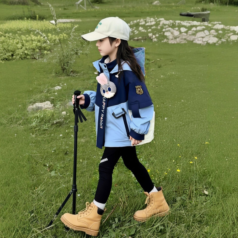 Judy Rabbit Police Officer Girls' Jacket 2025 New Children's Clothing Spring Fashionable Spring and Autumn Style