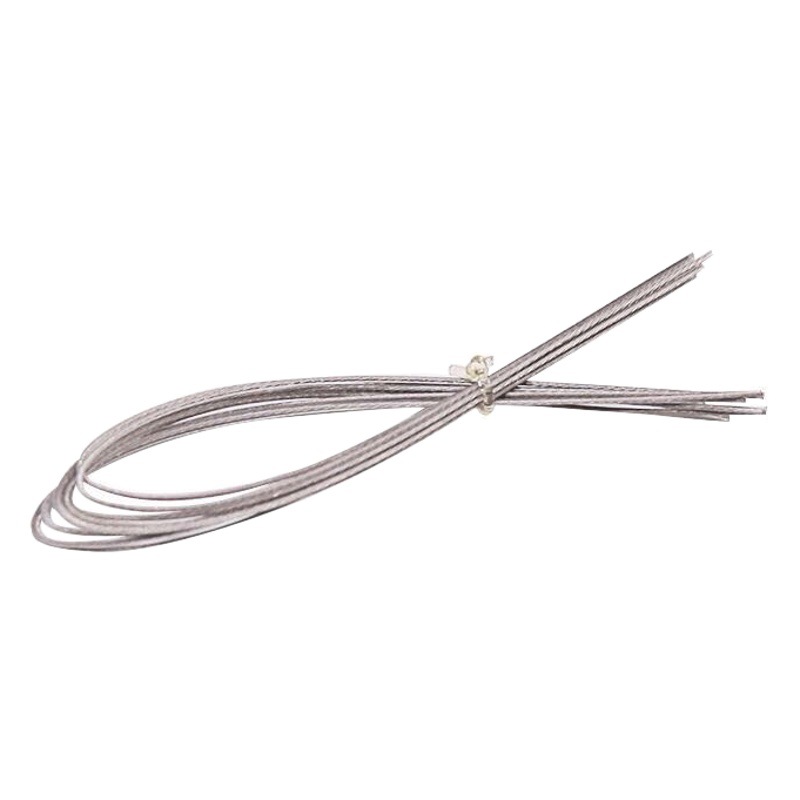 Wholesale 0.3mm steel wire lead beads for Wenwan beads Bodhi thin steel wire silver gray 10cm20cm can be fixed