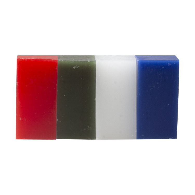 Material dental oral material técnico estudiante tallado bloque de cera talla de color de cuatro colores cera talla bloque de cera
