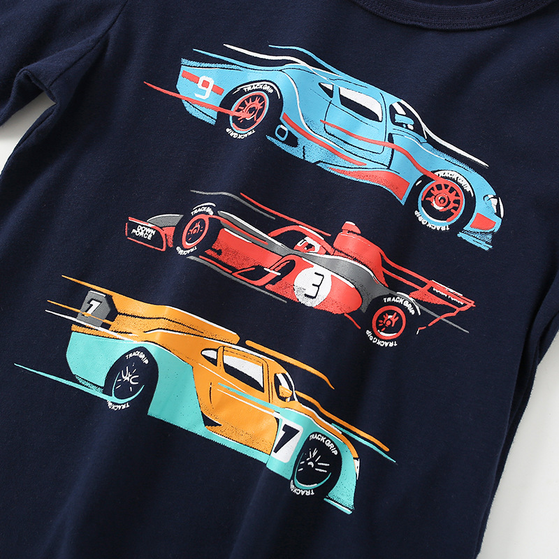 Camiseta de manga larga para niños ropa de niños europeos y americanos para niños primavera y otoño ropa de algodón para niños camisa de fondo entrega de una pieza