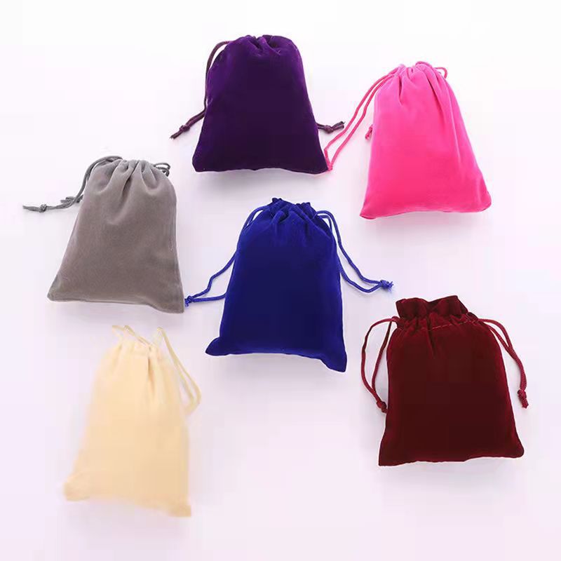 绒布束口袋 礼品首饰袋 拉绳袋多色可选