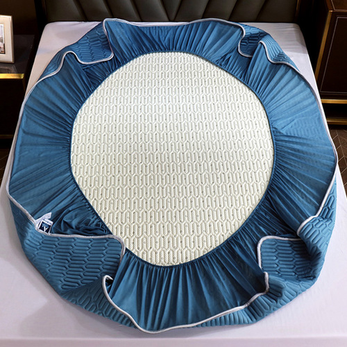 A Thickened Latex Cooling Mattress Cover Set of Three, Foldable Bed Sheet Style, Bed Cover and Mattress Protector, Air Conditioner Cooling Mattress Manufacturer