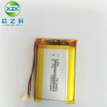 3.7V电芯703450聚合物锂电池1400MAH蓝牙音箱GPS导航美容仪性用品