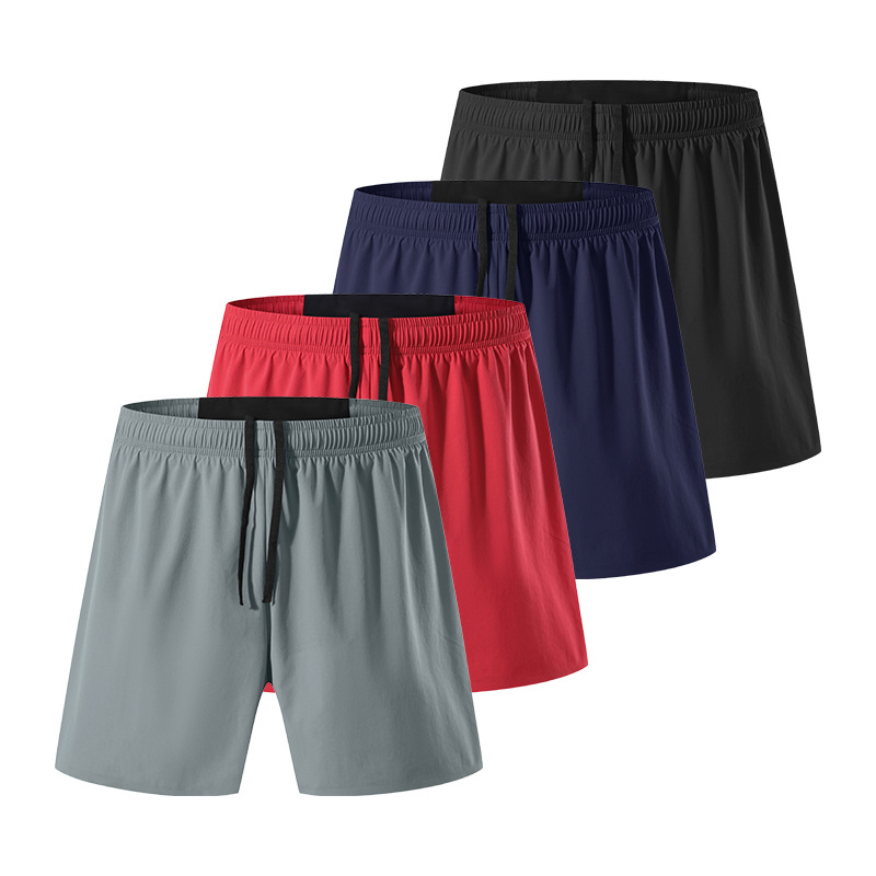 Pantalones cortos para correr fuera de la carretera para hombres Pantalones cortos de maratón con forro anti-exposición transpirable deportes pantalones de secado rápido image 7