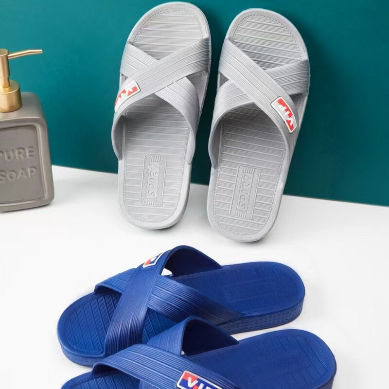 Haobujia Cross-Over Men's Slippers, Couple Style, New Summer Model, Home Bathroom Slippers, Non-Slip Cross Slippers, Wholesale, No Free Shipping Haobujia Cross-Over Men's Slippers, Couple Style, New Summer Model, Home Bathroom Slippers, Non-Slip Cross Slippers, Wholesale, No Free Shipping