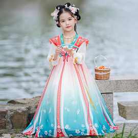 汉服女童春装2026新款古风超仙儿童生日古装国风公主裙唐装连衣裙