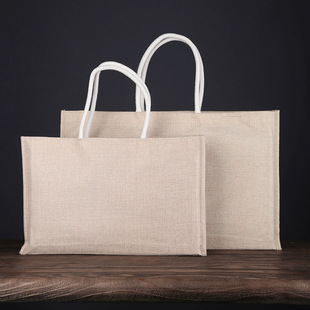 Universal Tea Cotton Linen Bag Packaging Gift Box Handbag Takeaway Shopping Gift Bag Printing Logo Thickened in stock
