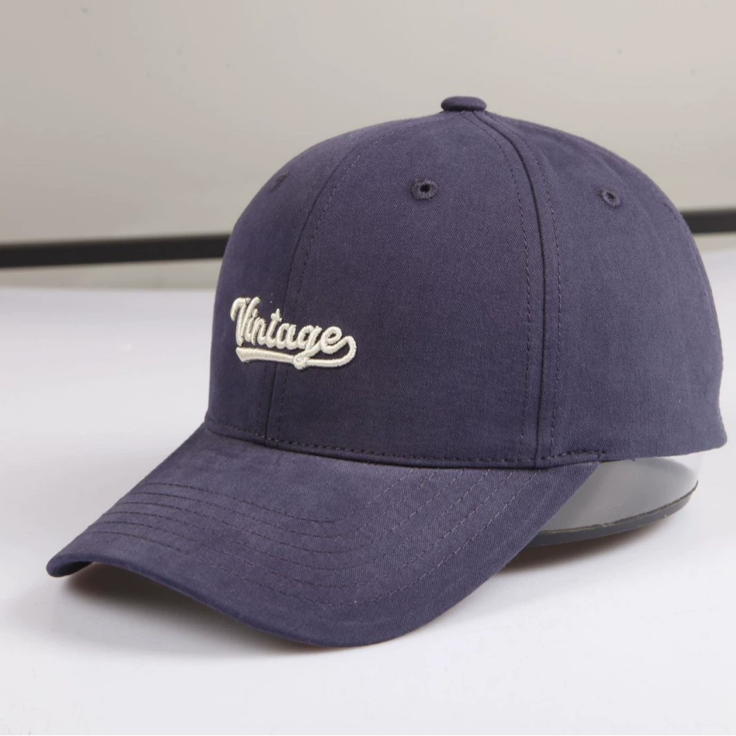 Baseball cap, deep hood embroidered hard top, big-head fit, unisex all-season (multiple colors)