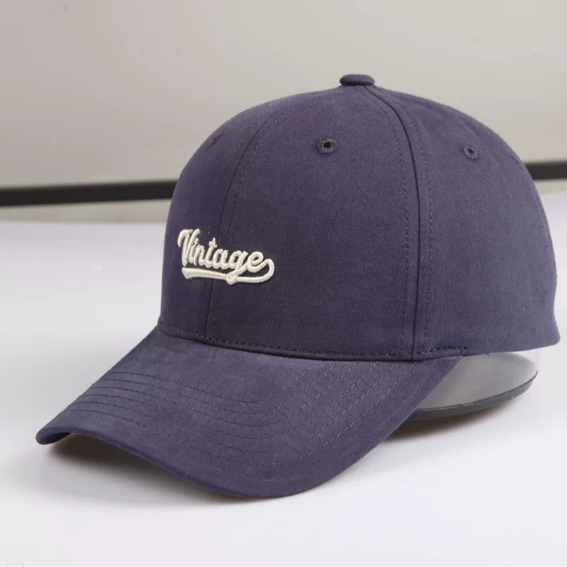 Baseball cap, deep hood embroidered hard top, big-head fit, unisex all-season (multiple colors)