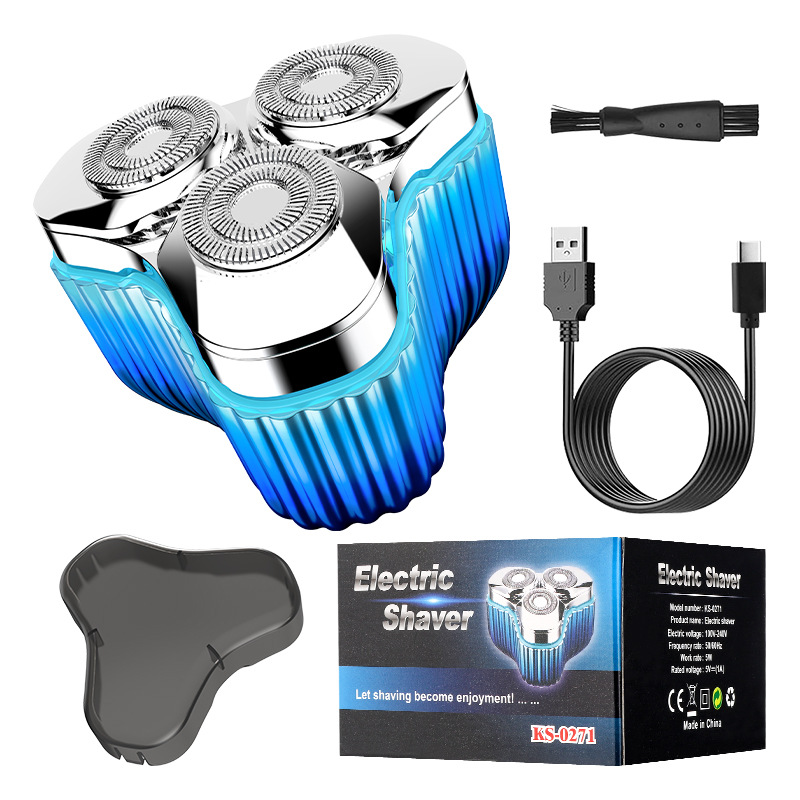 Máquina de afeitar eléctrica recargable multifuncional magnética transfronteriza de los hombres mini cuchillo de barba portátil de lavado