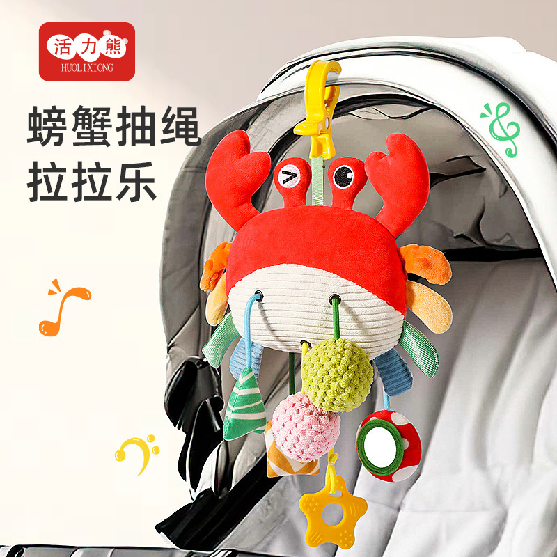 Crib toy on lanyard
