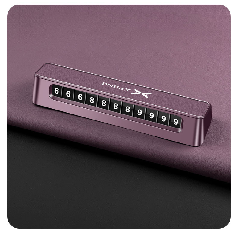 Suitable for Xpeng P7/P7+ phone number plate, G6 rolling number, G7 temporary parking, X9 number display, luminous and hidden type