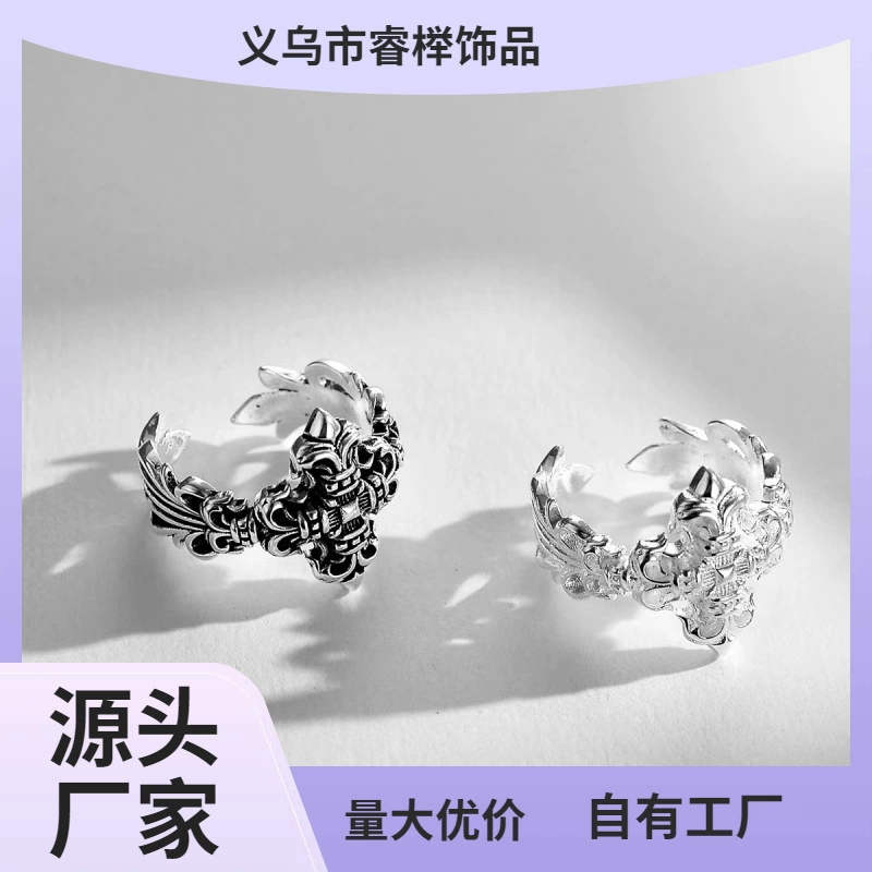 South Korean goods, retro ring, accessory hip-hop style