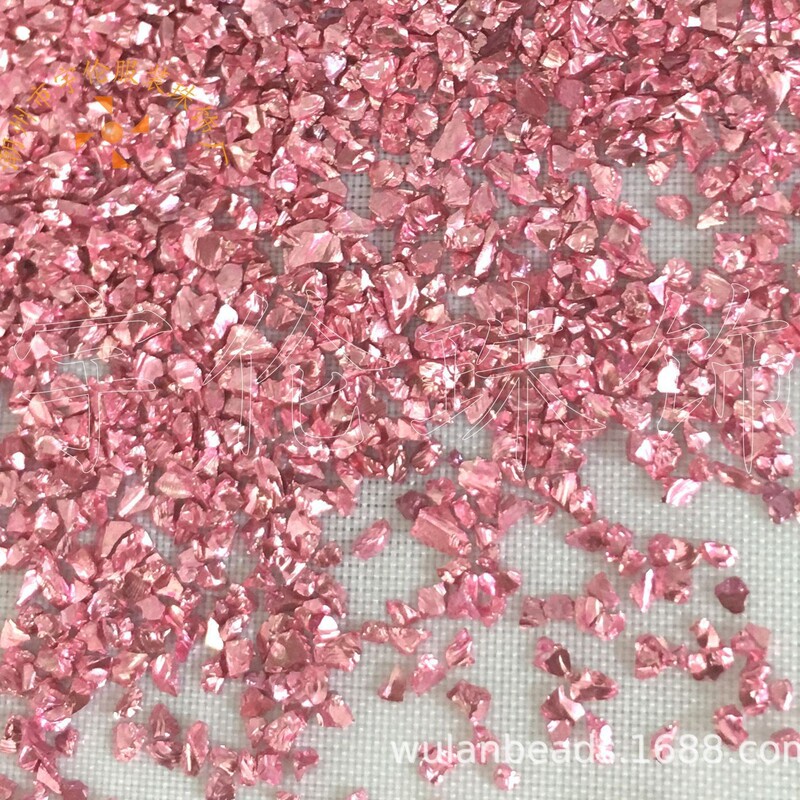 Electroplated Crystal Small Gravel Block Glass Fragments Asymmetrical Shape Nail Stickers Craft Flower Pot Decorations