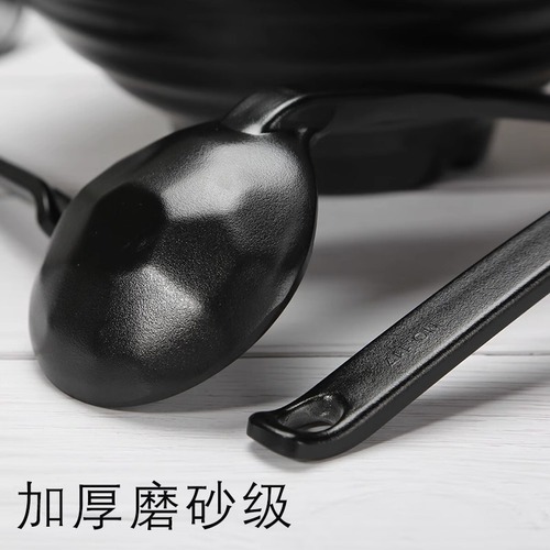Melamine A5 Japanese style Ajisen ramen spoon long handle turtle back hot pot spicy plastic soup spoon colander with engraved LOGO