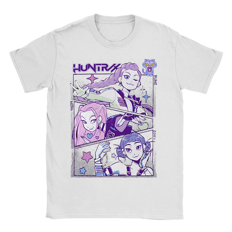 アニメ周辺グッズ 漫画プリント 綿100% Tシャツ クロスボーダー ゆったり ラウンドネック トップス カジュアル 半袖|undefined
