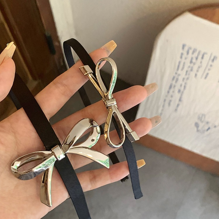 Sweet cool girl style style hairband girls 2023 nuevo clip de cabello plateado de alta calidad clip de cabello de presión