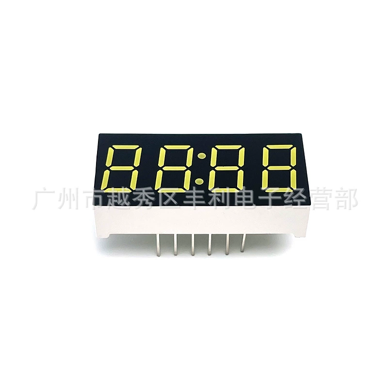 Часы с LED-экраном 0,36 дюйма 4-разрядная цифровая трубка 3462 белый свет, общая анод/катод цифровая трубочная индикация