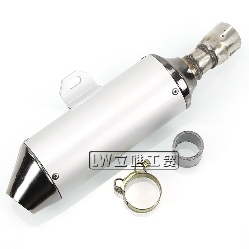 Off-Road Motorcycle Accessories Bbr Exhaust Cylinder Suitable for Huayang Bosol Aluminum Cylinder Exhaust Pipe Rear Silencer