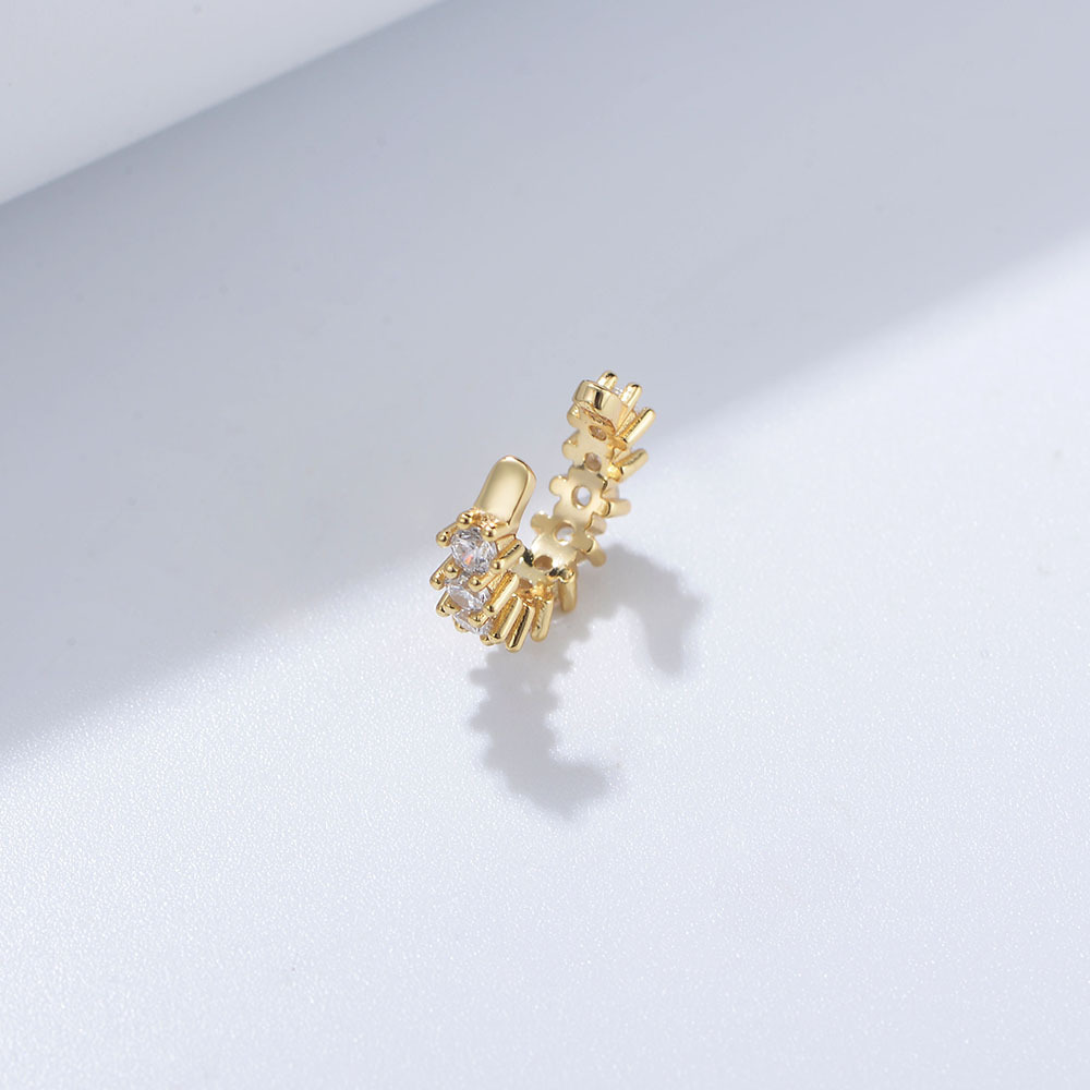 Ear Studs Classification 1 Pair 925 Sterling Silver Zircon Geometric Ear Studs