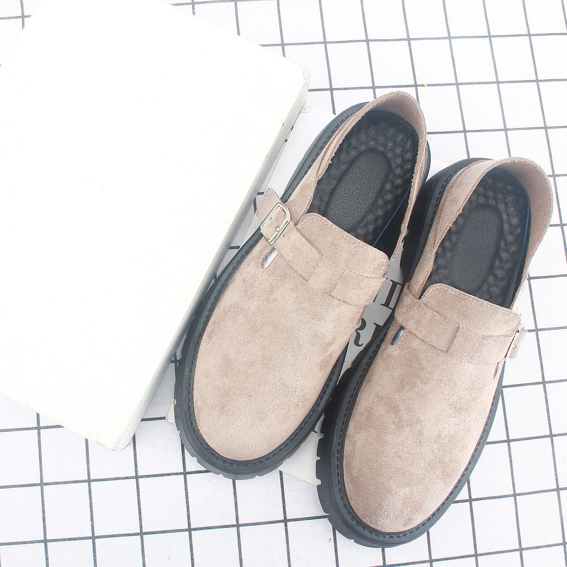 �ļ������⴩���ϰ�ͷ��Ь�������ɸ��װ���Ь͸������ƤЬ1106
