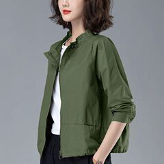 早秋短款风衣外套女2025春装新款洋气休闲小个子中年妈妈夹克上衣