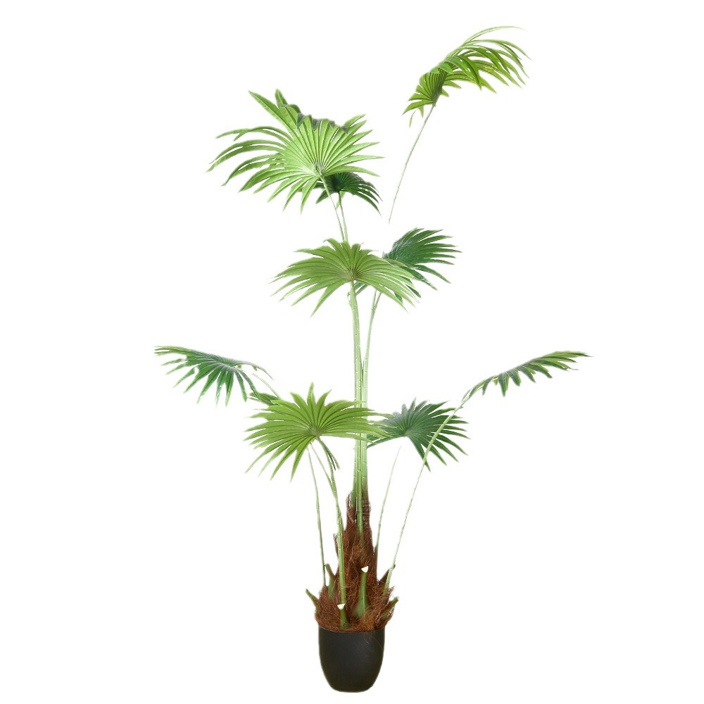 Hoja de mano de alta gama de Guangzhou, simulación de plantación de disco de girasol de California, simulación súper alta, gran Panjing Tang marrón girasol abanico de girasol