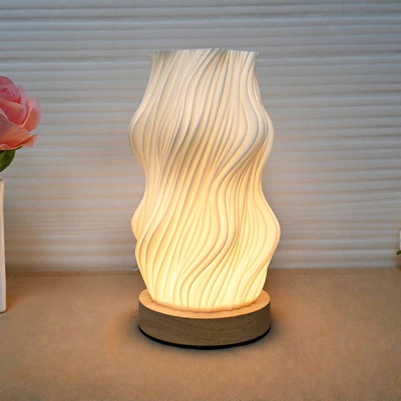 Cream Art Atmosphere Lamp Bedroom Mood High-End Decorative Water Ripple Table Lamp Bedside Night Lamp Plug-In Dry Vase Lamp Cream Art Atmosphere Lamp Bedroom Mood High-End Decorative Water Ripple Table Lamp Bedside Night Lamp Plug-In Dry Vase Lamp