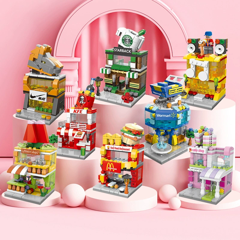 Набор строительных блоков (совместимый с LEGO) — мини-городская улица, 91–503 шт., подарок на день рождения детям