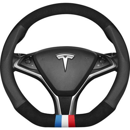 适用于特斯拉3方向盘套Model3modelYSmodelX车用把套真皮四季通用