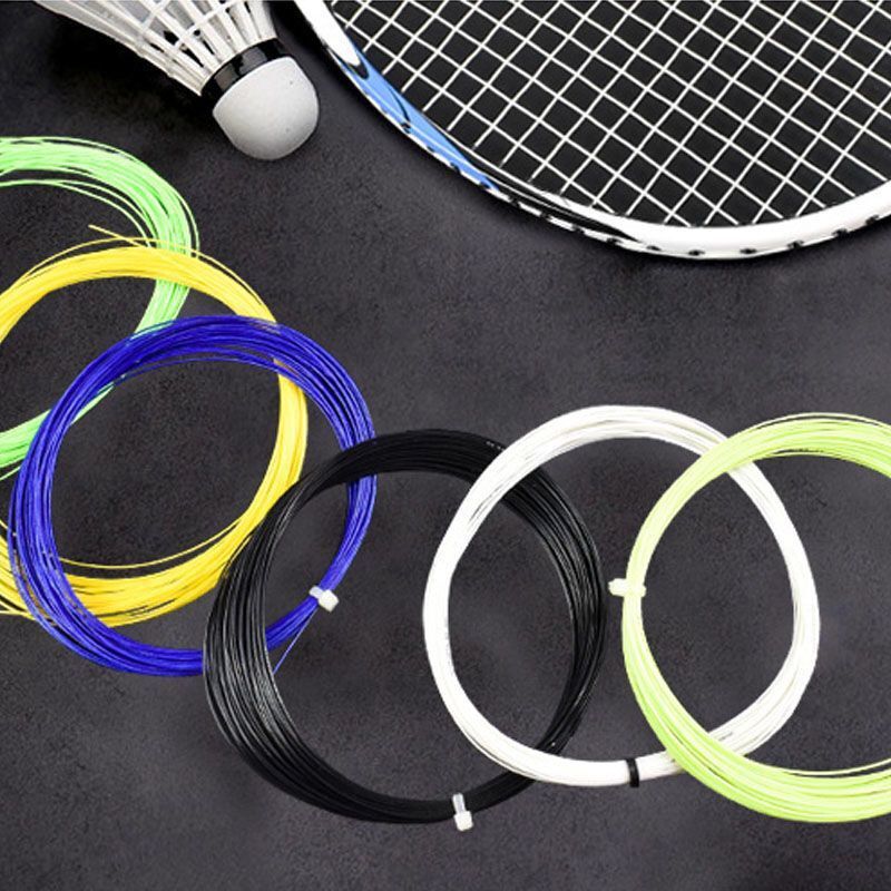Línea de raqueta de bádminton profesional de alto elástico de raqueta de malla de fibra de nylon de alto peso para entrenamiento a granel duradero