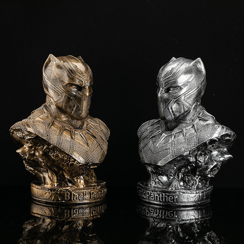 Avengers Black Panther Action Figure Model Small 18cm Height Resin Display Figure Marvel Hero Movie Merchandise