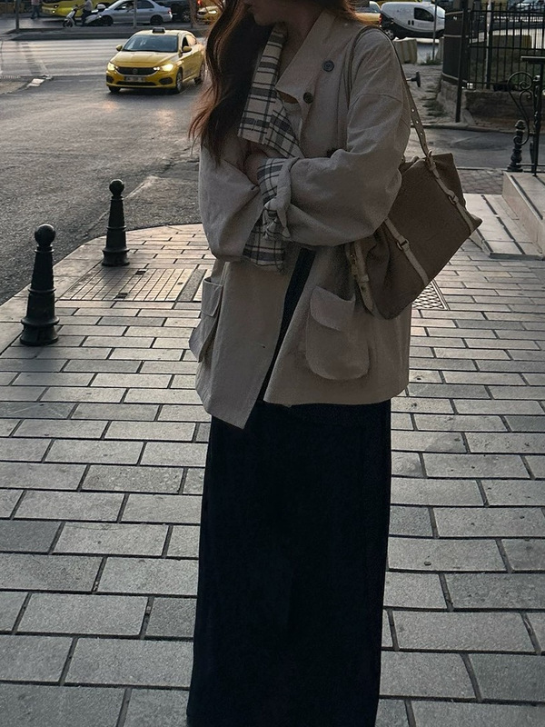 外卖到了【都市漫游】入秋仪式感满分正反两穿宽松气质风衣外套女|undefined