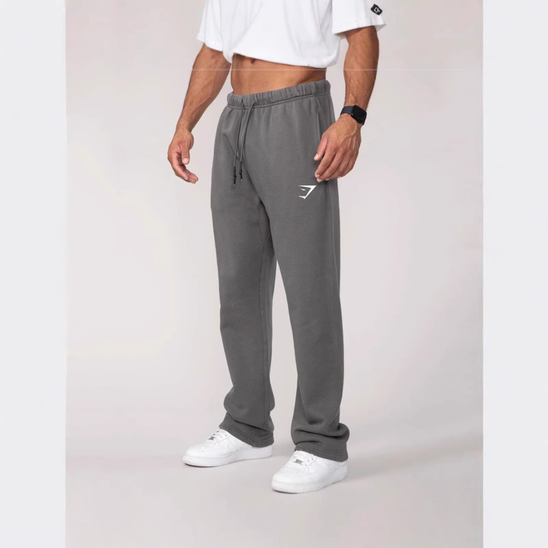 Gymshark Men's Sports Pants Spring and Autumn New Running Fitness Straight-Leg Pants Cotton Casual Versatile Sweatpants with Print Gymshark Men's Sports Pants Spring and Autumn New Running Fitness Straight-Leg Pants Cotton Casual Versatile Sweatpants with Print