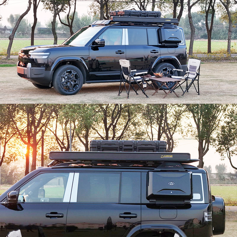 Equation Leopard Titanium 7 Roof Rack, Roof Box, Ladder, Original Factory Outdoor Off-Road Vehicle Modification, Flat Roof
