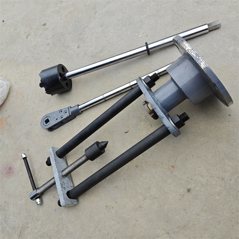 手摇法兰带水带压开口器 不停水打孔机 50-200自来水手动带水钻