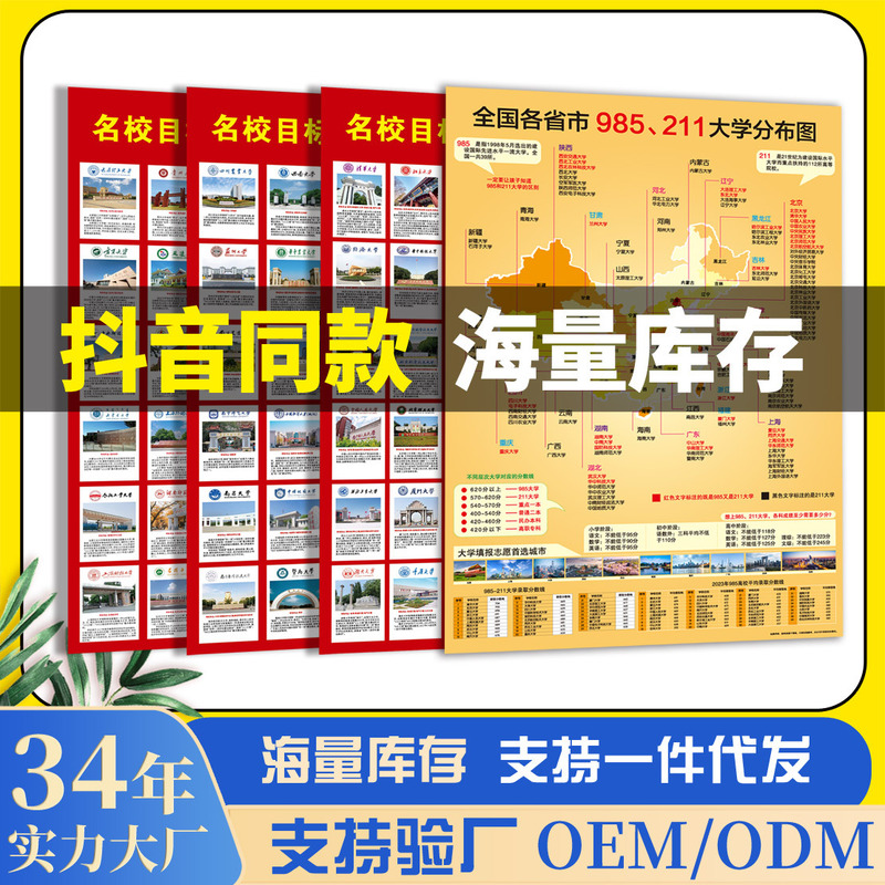 Famous School target wall poster wall national key university /211 my university dream wall sticker my ideal Famous School target wall poster wall national key university /211 my university dream wall sticker my ideal